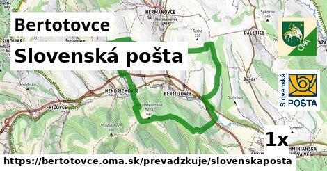 Slovenská pošta, Bertotovce