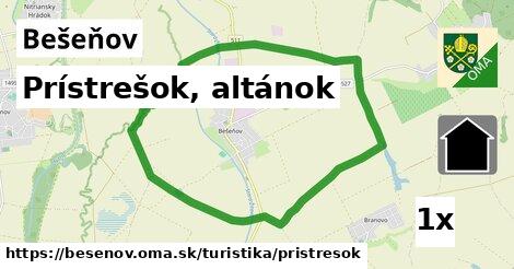 Prístrešok, altánok, Bešeňov