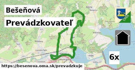 prevádzkovateľ v Bešeňová