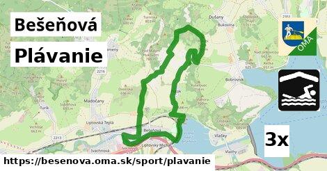 Plávanie, Bešeňová