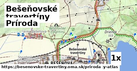 príroda v Bešeňovské travertíny