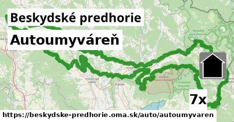 Autoumyváreň, Beskydské predhorie