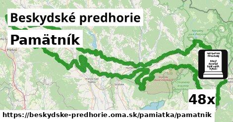 Pamätník, Beskydské predhorie