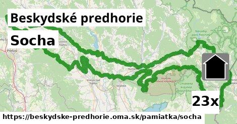 Socha, Beskydské predhorie