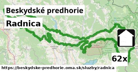 Radnica, Beskydské predhorie