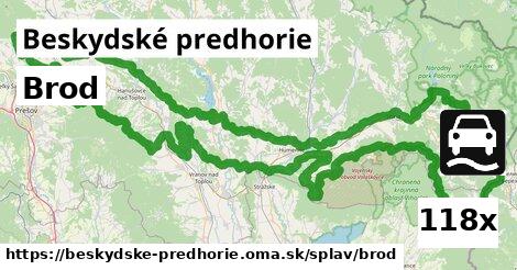 Brod, Beskydské predhorie