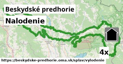 Nalodenie, Beskydské predhorie