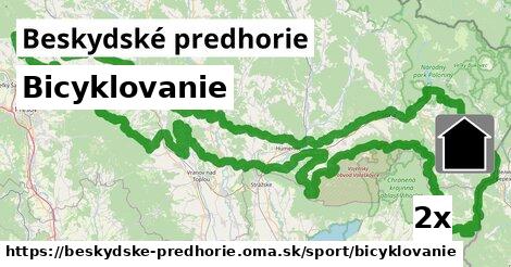 Bicyklovanie, Beskydské predhorie