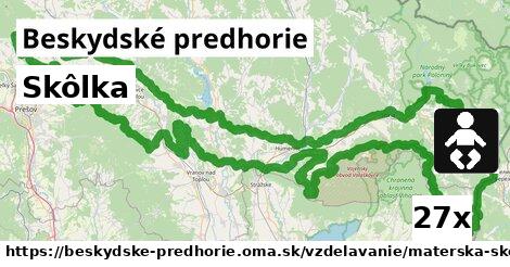 Skôlka, Beskydské predhorie