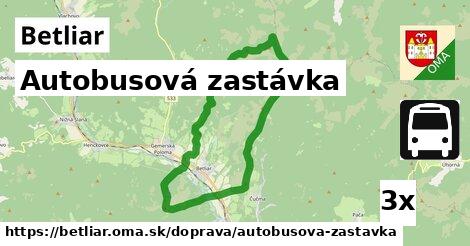 Autobusová zastávka, Betliar