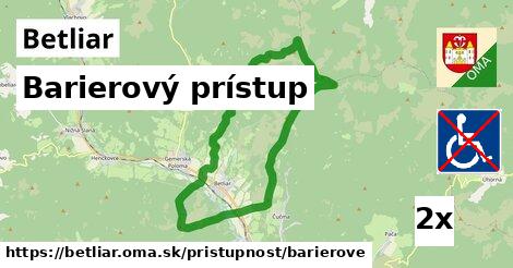 Barierový prístup, Betliar