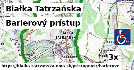 Barierový prístup, Białka Tatrzańska