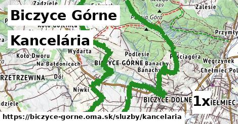 Kancelária, Biczyce Górne