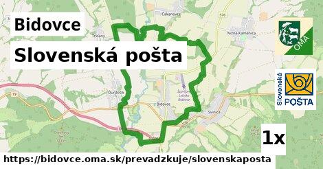 Slovenská pošta, Bidovce