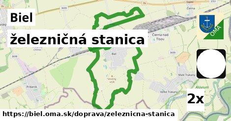 železničná stanica, Biel