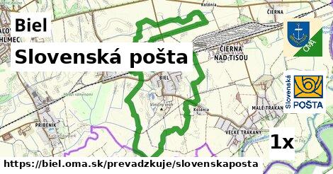 Slovenská pošta, Biel