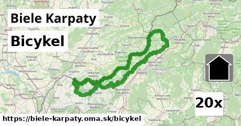 bicykel v Biele Karpaty