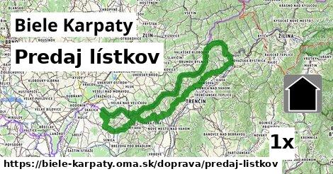 Predaj lístkov, Biele Karpaty