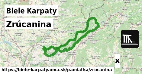 Zrúcanina, Biele Karpaty