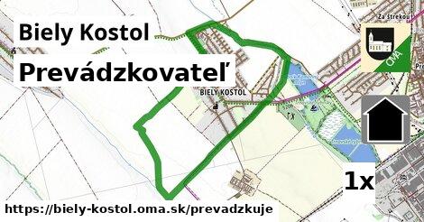 prevádzkovateľ v Biely Kostol