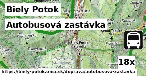 Autobusová zastávka, Biely Potok