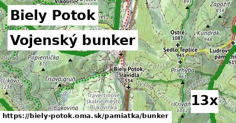 Vojenský bunker, Biely Potok