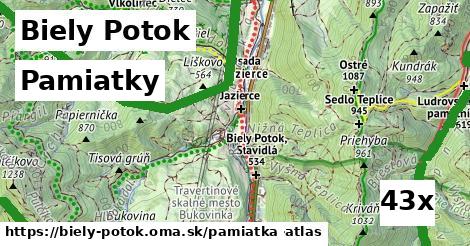 pamiatky v Biely Potok