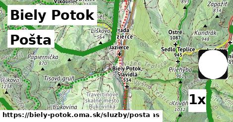 pošta v Biely Potok