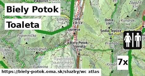 toaleta v Biely Potok