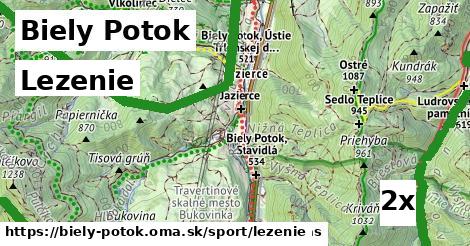 Lezenie, Biely Potok