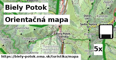 orientačná mapa v Biely Potok