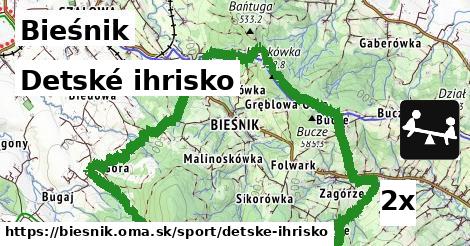 detské ihrisko v Bieśnik