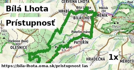 prístupnosť v Bílá Lhota