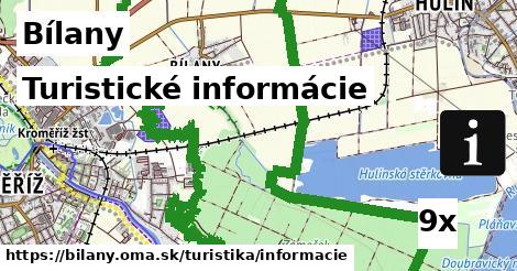 Turistické informácie, Bílany