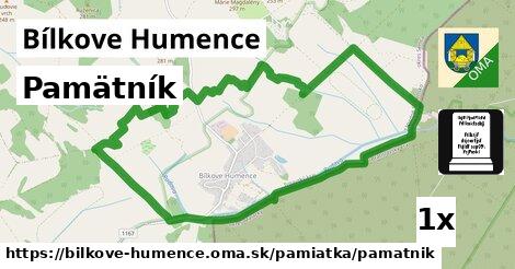 Pamätník, Bílkove Humence