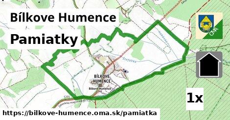 pamiatky v Bílkove Humence