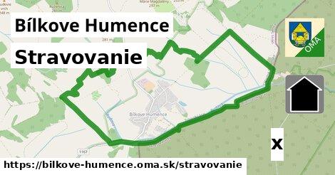 stravovanie v Bílkove Humence