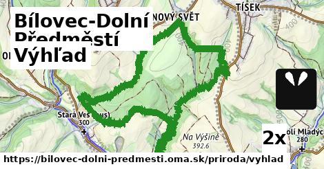 výhľad v Bílovec-Dolní Předměstí