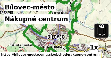 nákupné centrum v Bílovec-město