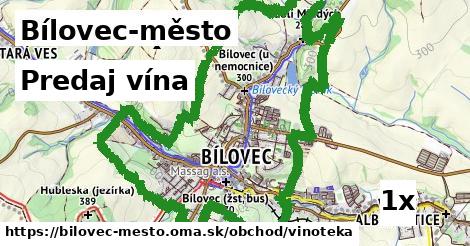 Predaj vína, Bílovec-město