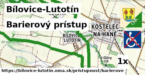 Barierový prístup, Bílovice-Lutotín