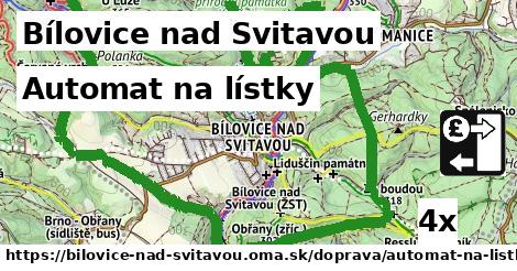 Automat na lístky, Bílovice nad Svitavou