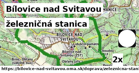 železničná stanica, Bílovice nad Svitavou