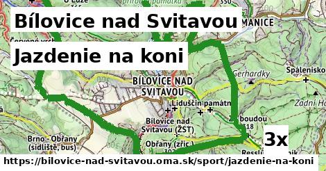 Jazdenie na koni, Bílovice nad Svitavou