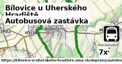 autobusová zastávka v Bílovice u Uherského Hradiště