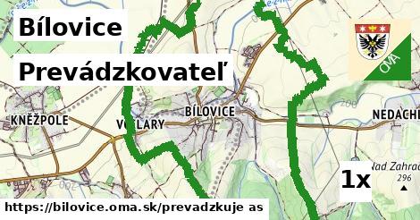 prevádzkovateľ v Bílovice