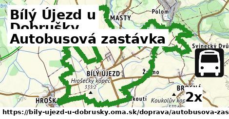 autobusová zastávka v Bílý Újezd u Dobrušky