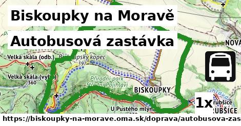 Autobusová zastávka, Biskoupky na Moravě