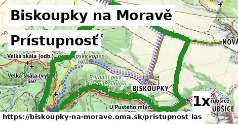 prístupnosť v Biskoupky na Moravě