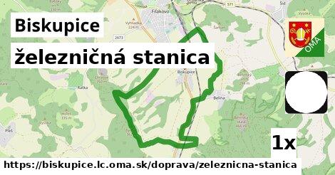 železničná stanica, Biskupice, okres LC